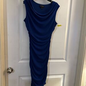 Stylish Enfocus Royal Blue Dress Blue Sleeveless Dress Sz 8